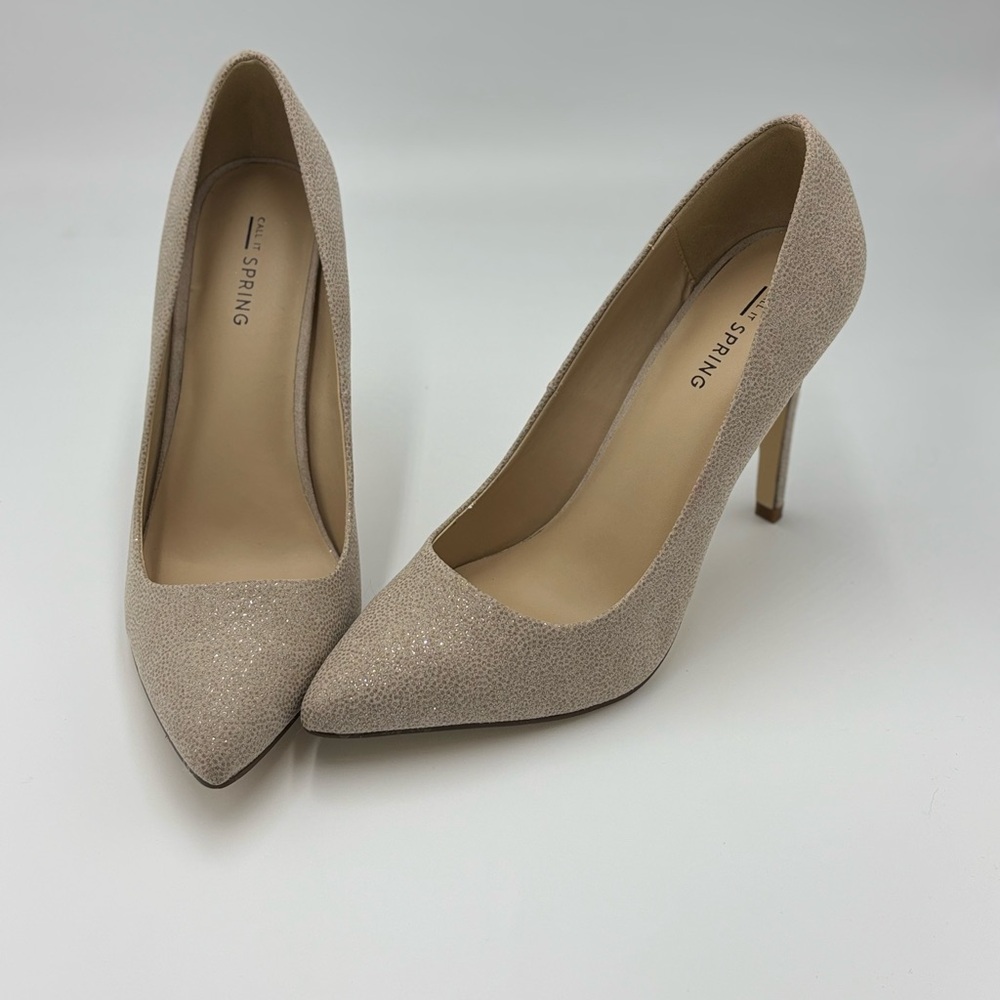 Call It Spring Women's Cream Heels